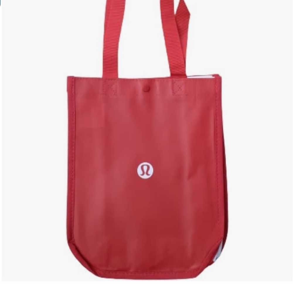 LULULEMON RED REUSABLE SMALL TOTE BAG